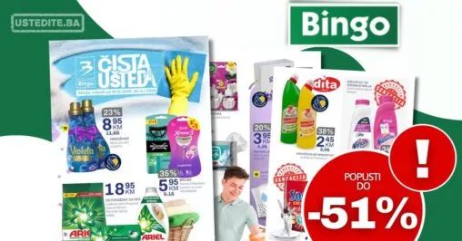 Bingo akcija ČISTA UŠTEDA - sniženje do 4.1.2026.