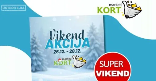 Kort vikend akcija 26-28.12.2025.