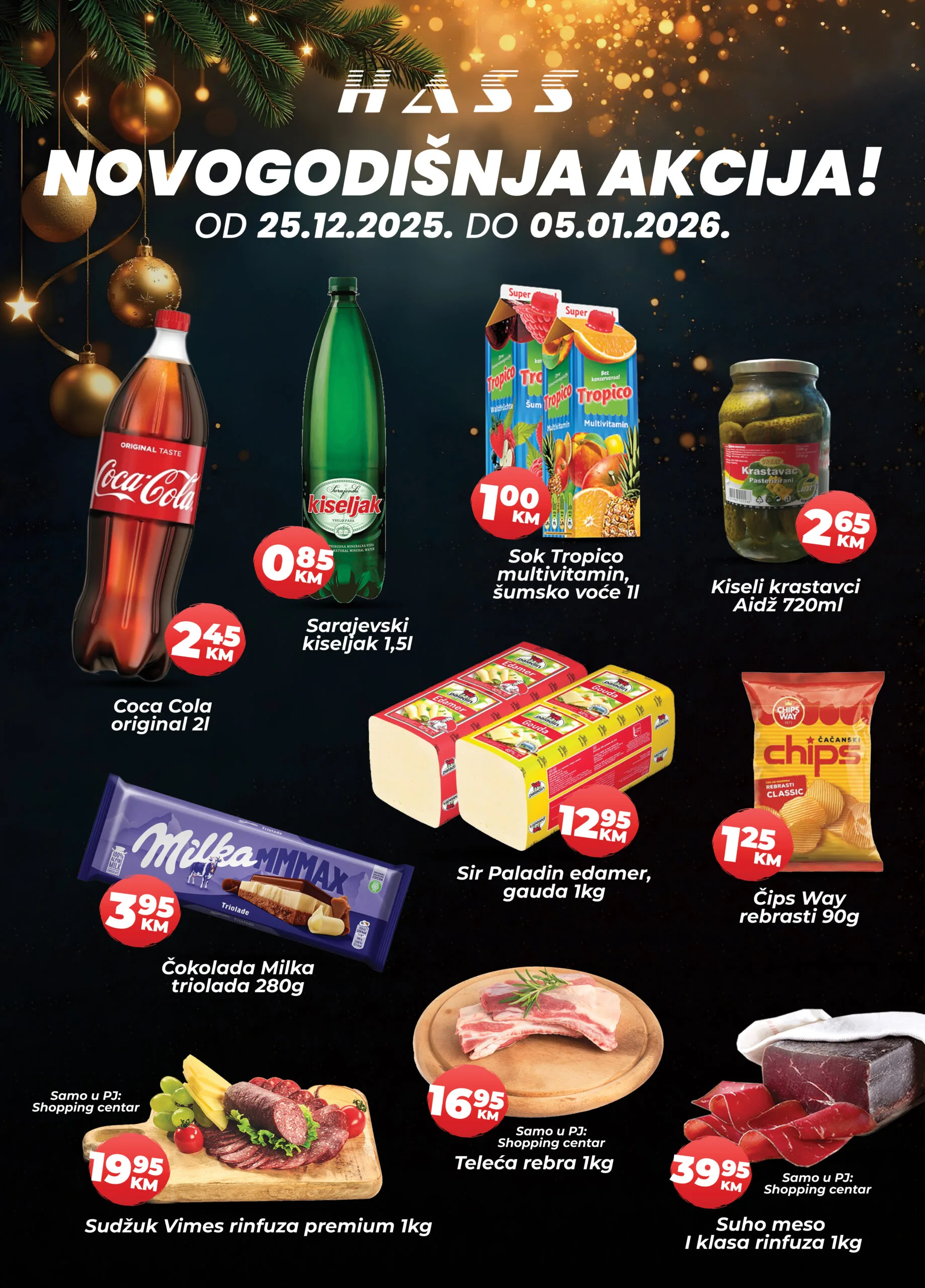 Hass komerc NOVOGODIŠNJA AKCIJA 25.12.2025-5.1.2026.