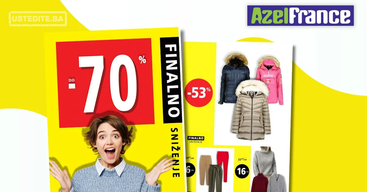 Azel France sniženje do 70% - januar 2026. - ustedite.ba