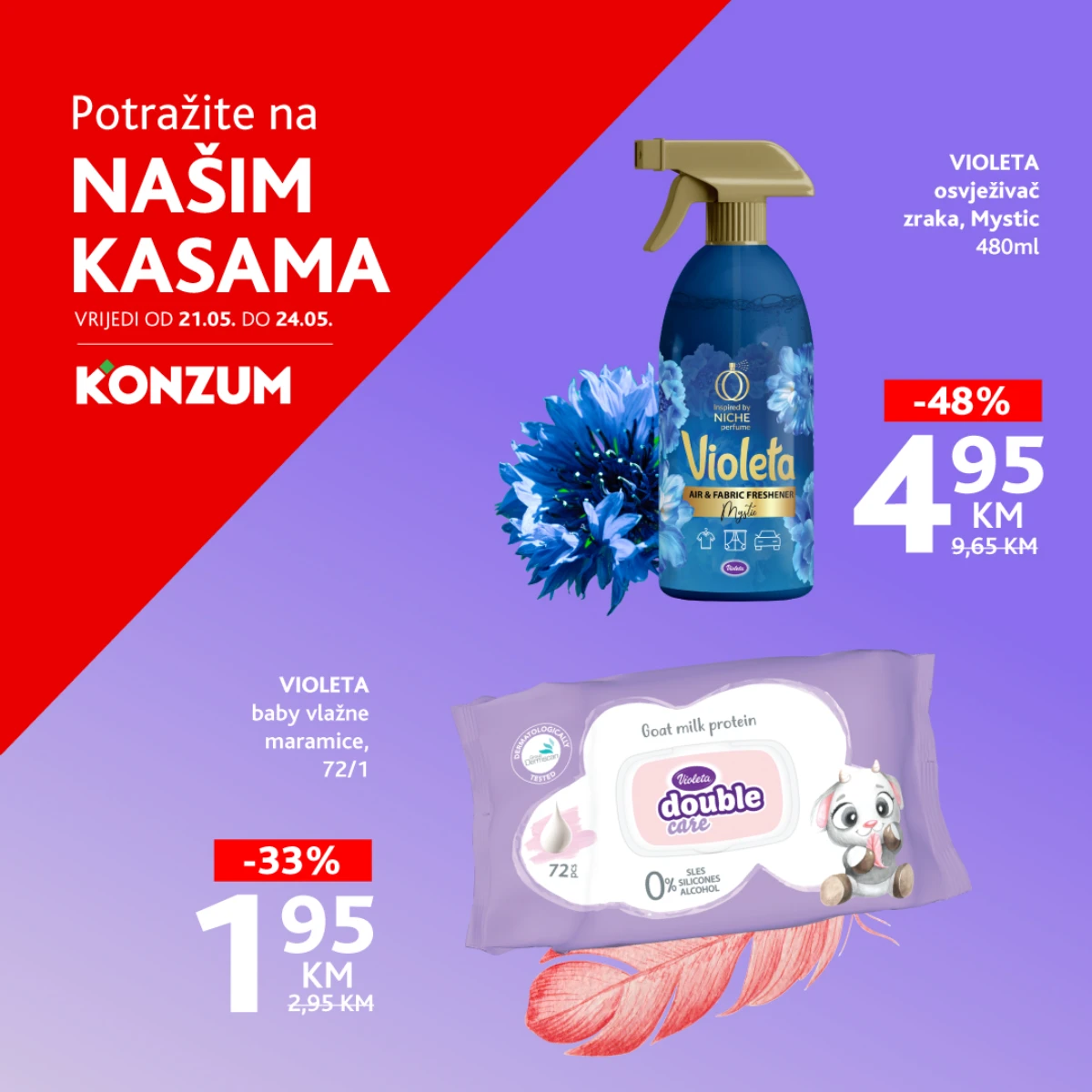 Konzum AKCIJA NA KASAMA 21-24.5.2026.