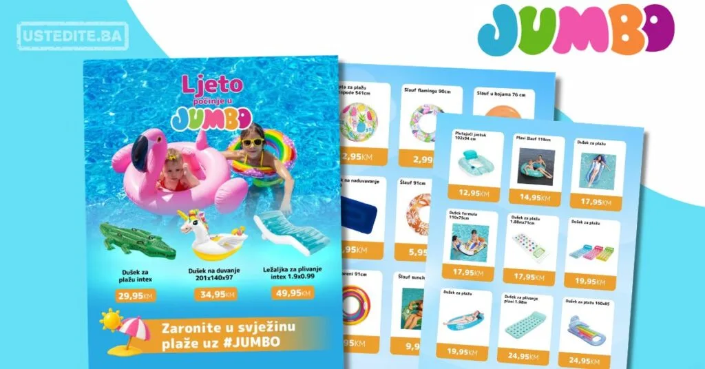 Jumbo katalog - Dušeci, šlaufi i rekviziti za ljeto po odličnim cijenama - ljeto 2026.