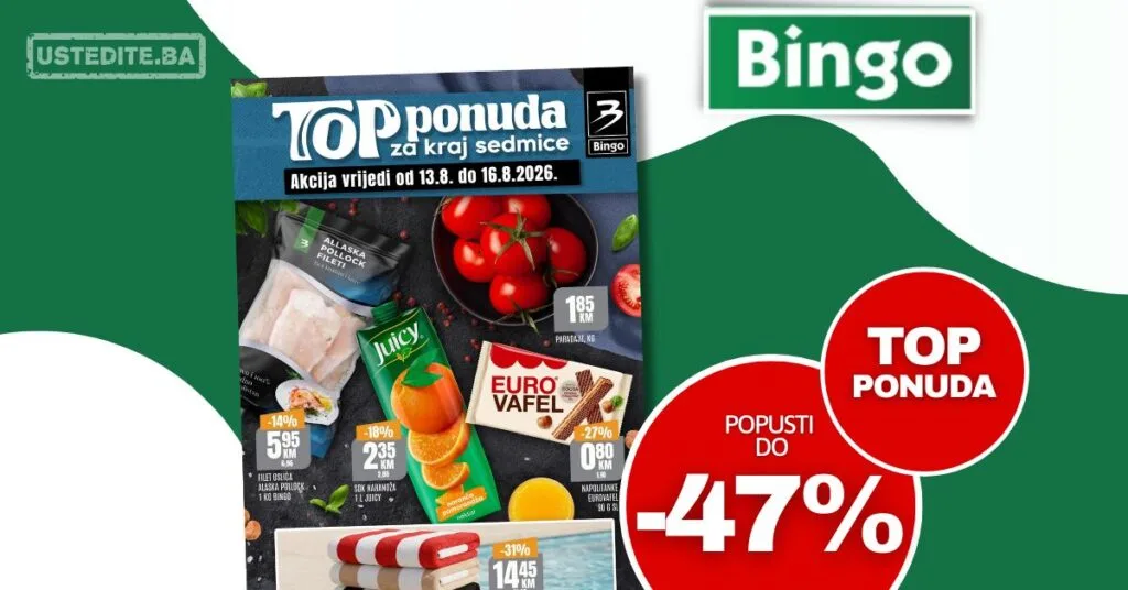 Bingo vikend akcija 13-16.8.2026