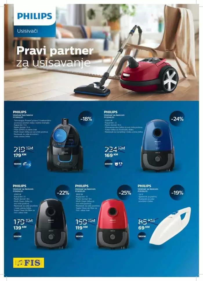 Philips nova generacija antialergijskih usisivaca odlicna ponuda u fis marketima