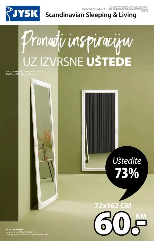 pronadji inspiraciju, uz izvrsn e ustede. jysk akcijaustede