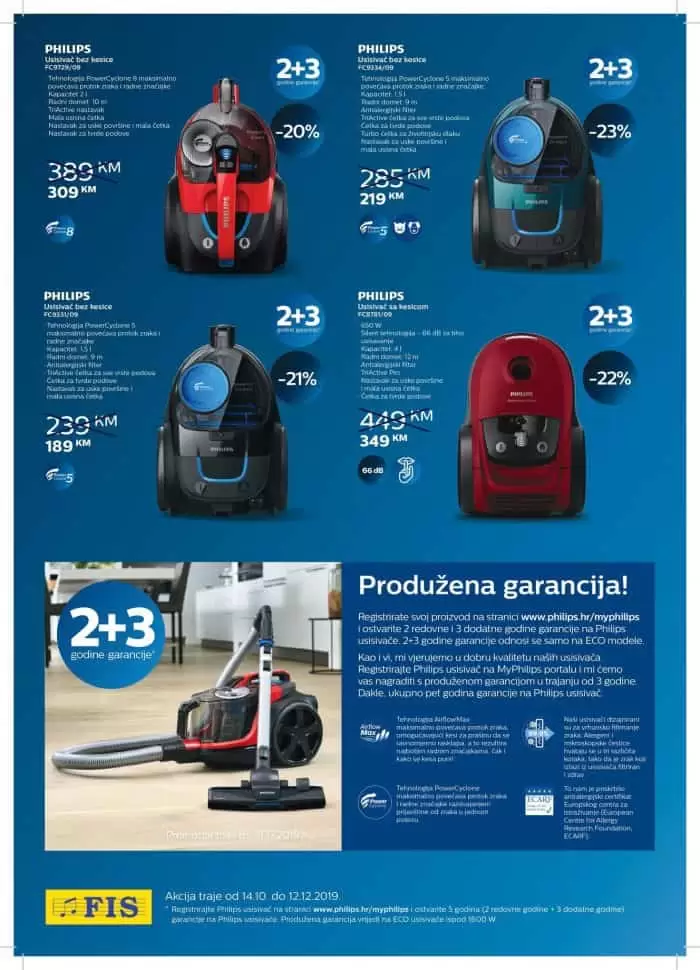 super akcija. Philips nova generacija antialergijskih usisivaca