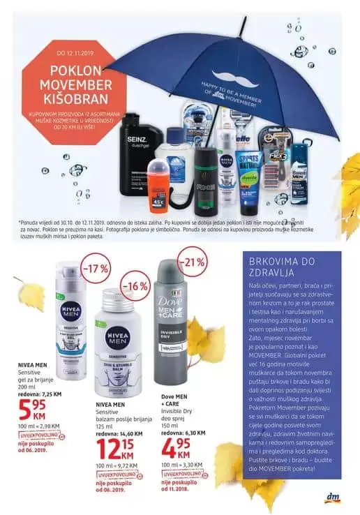 movember u dm-u. sve za muskarce. super akcijaki katalog