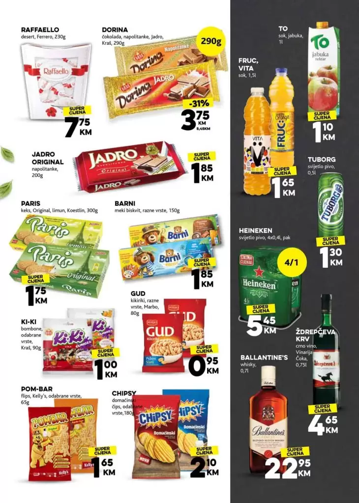 slatkisi i grickalice! Ko bi im odolio. Odlicna ponuda ceka na vas u konzum-u.