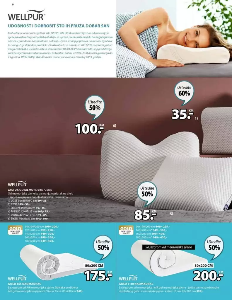 Jysk akcijski katalog sniženje jastuk