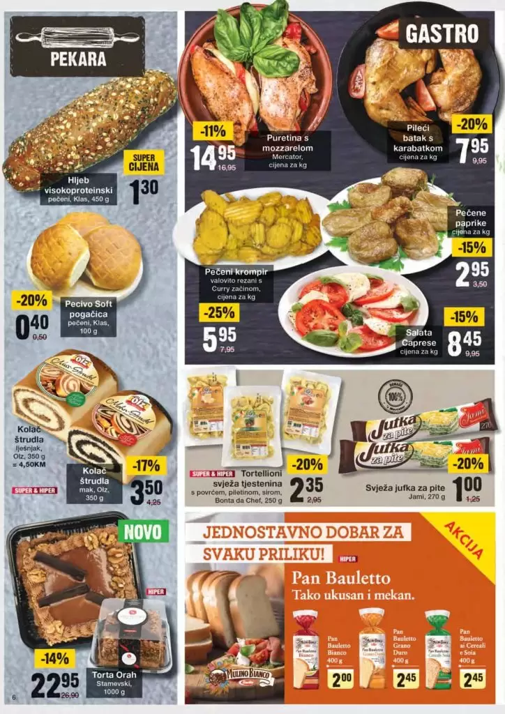 gastro odjel u mercator centru
