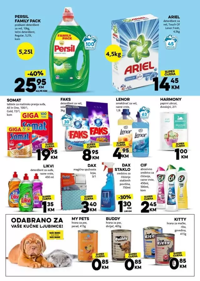 perisl, ariel super akcija u Konzumu.