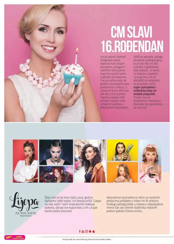 cm, slavi rodjendan! Super akcija 4.-18.10.2019. godine