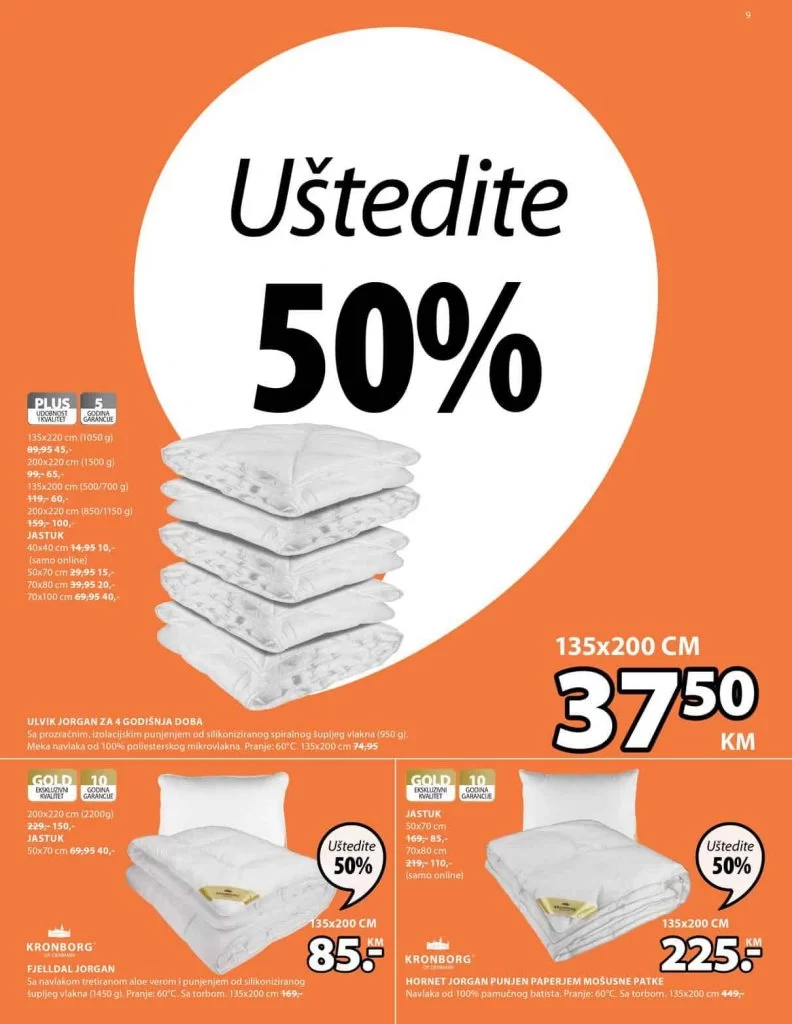 Jysk akcijski katalog uštedite 50%