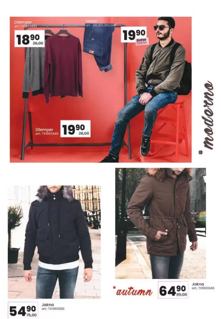 Fis kataloška akcija tekstil jakne muške