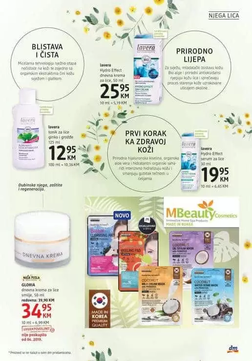 njega lica je vazna. super ponud au novom dm akcijskom katalogu.