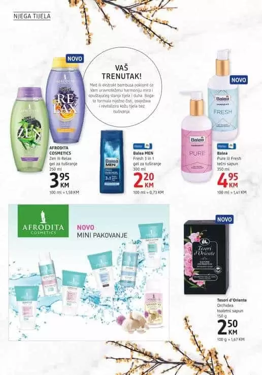 akcijski katalog dm je tu. uzivajte u super snizenjima. afrodita.