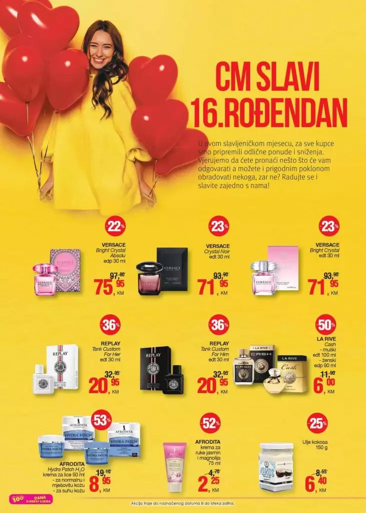 cm, slavi rodjendan! Super akcija 4.-18.10.2019. godine