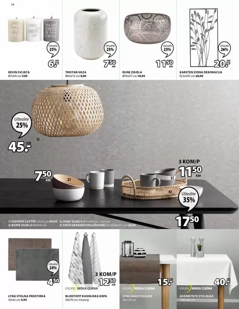 Jysk akcijski katalog sniženje posudje