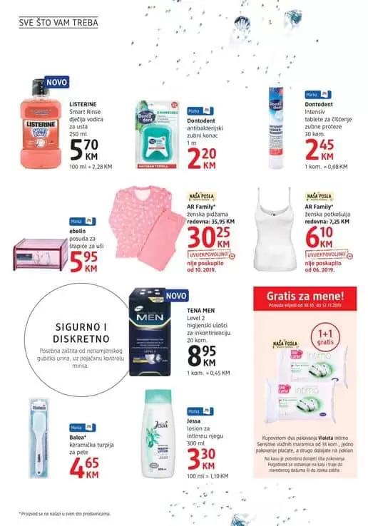 orgalna hiigjena je na super akciji u dm-u.