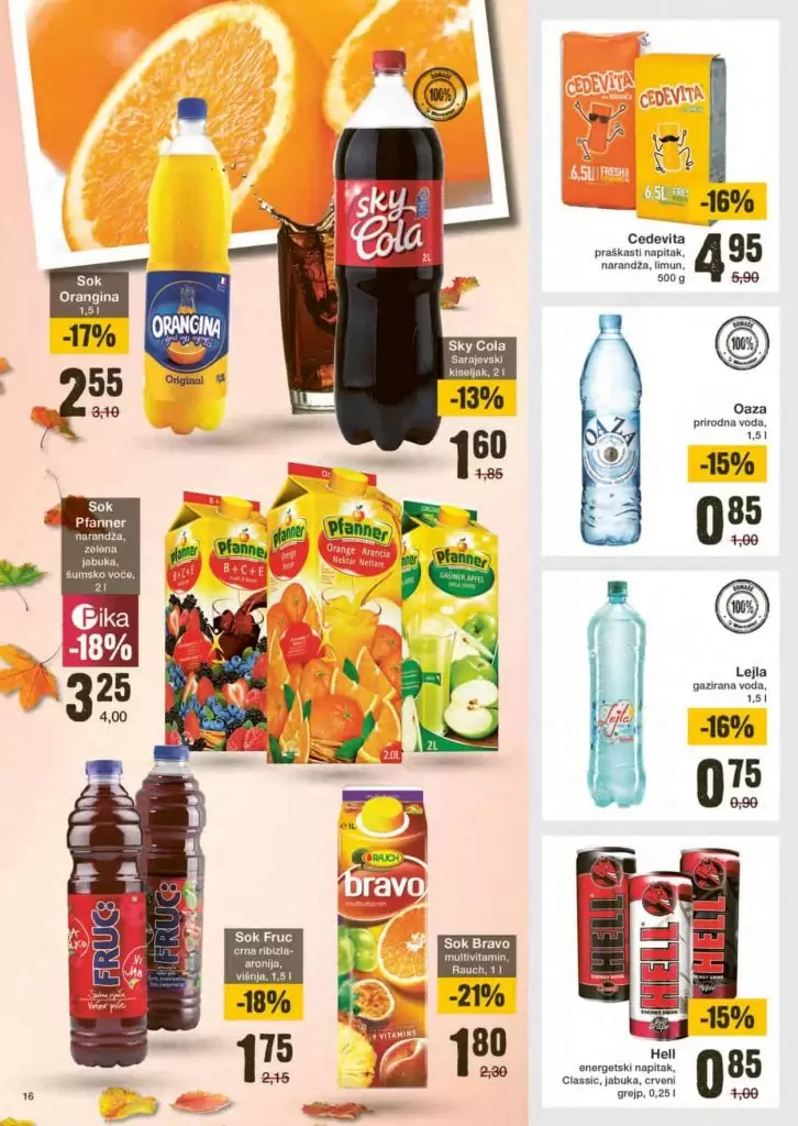 coca cola orangina bravo sokovi