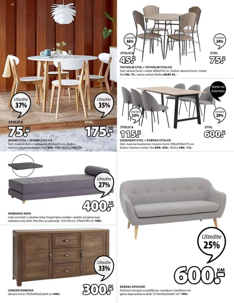 Jysk akcijski katalog sniženje krevet