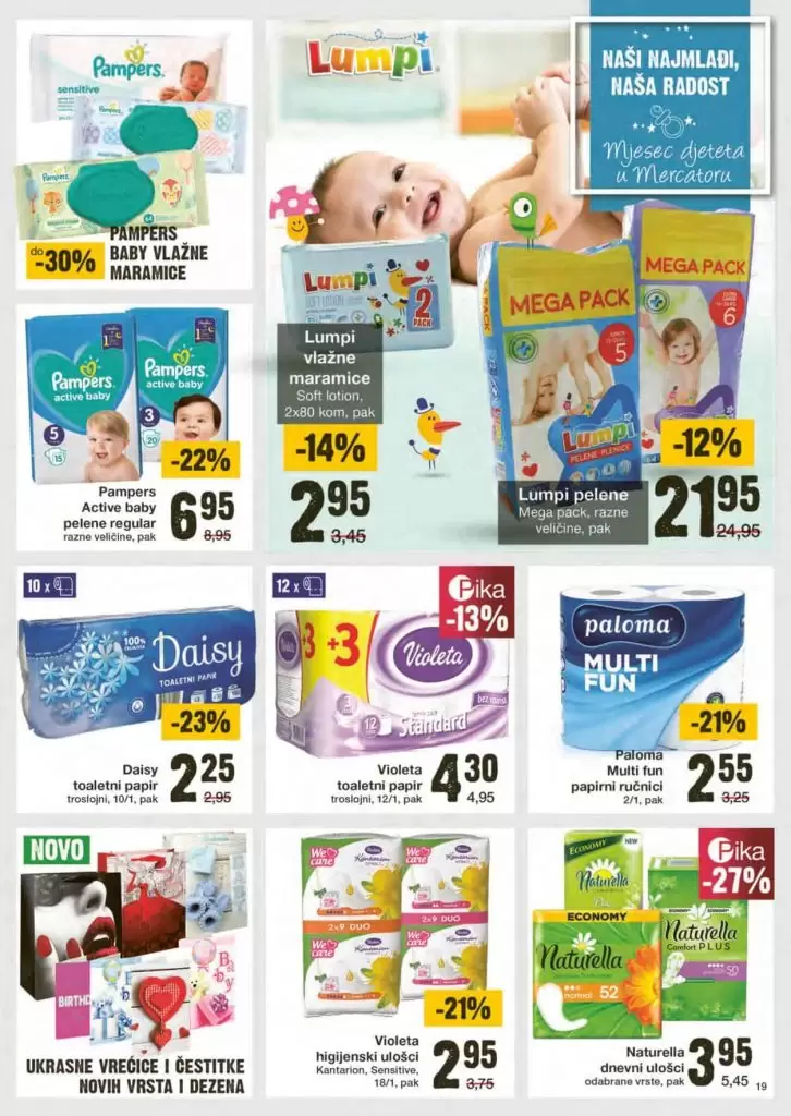 sve za bebe, sniženje pampers pelena