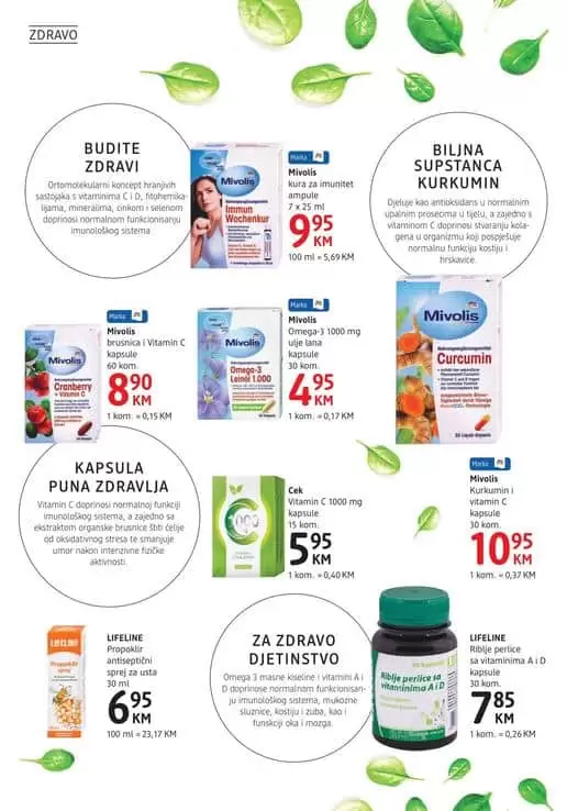 zdravlje je vazno. super ponuda u dm akcijskom katalogu.