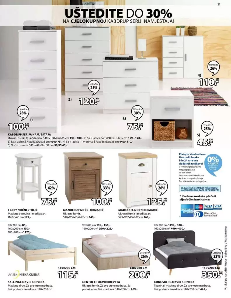 Jysk akcijski katalog sniženjekomoda regal polica