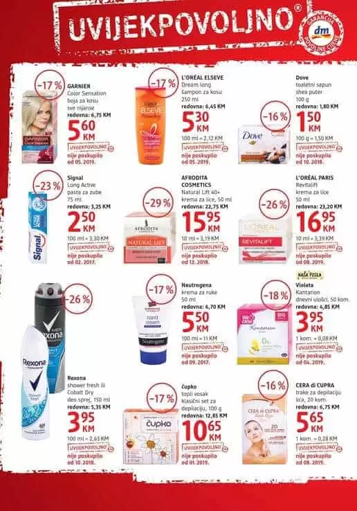 njega kose. dm akcijski katalog super akcija.