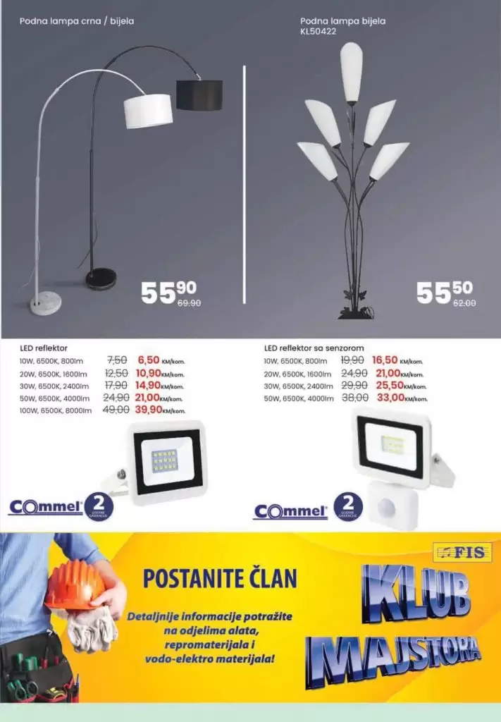 Fis kataloška akcija namještaj lampa