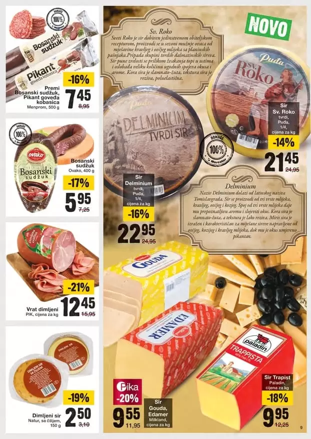 mercator akcijski katalog . suhomesnati proizvodi. super akcija.