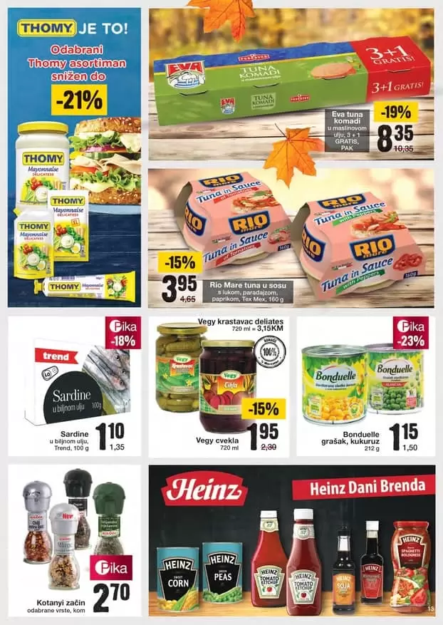 mercator akcijski katalog . rio mare, tunjevina u maslinovom ulju.