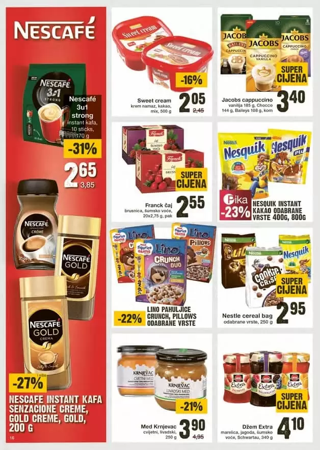 mercator akcijski katalog . volim kafu. snizenje kafe.