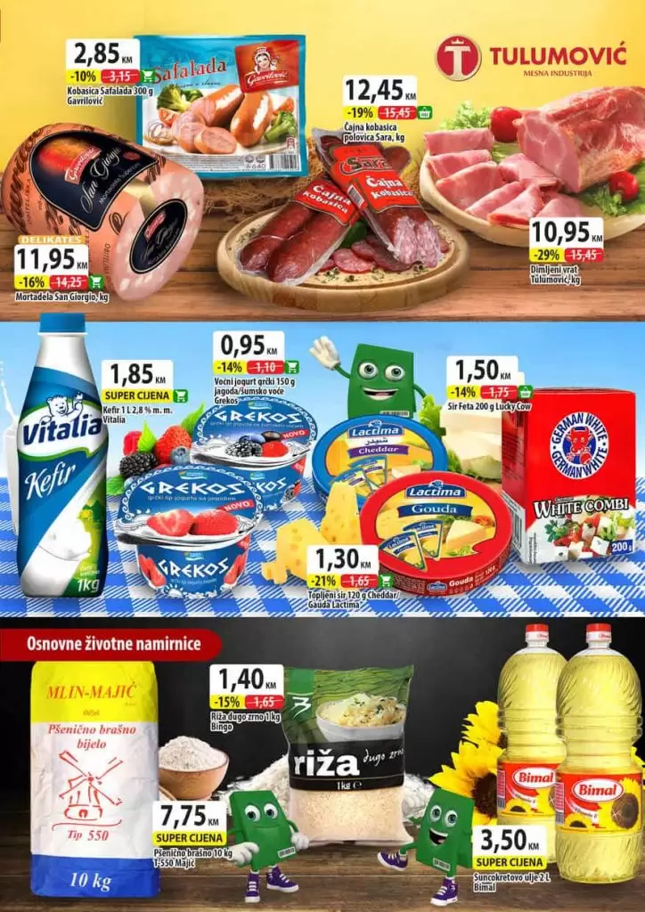 osnovni proizvodi na akciji.