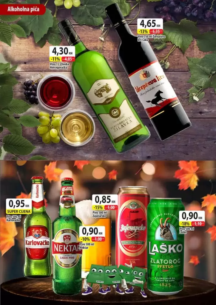Alkoholni napitci na snizenju