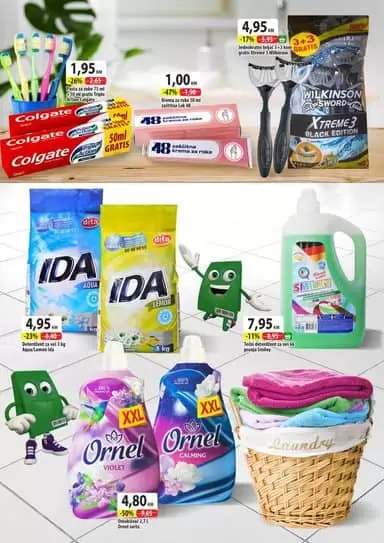 super akcija u bingo trgovinama Ida. ornel snizen 50%