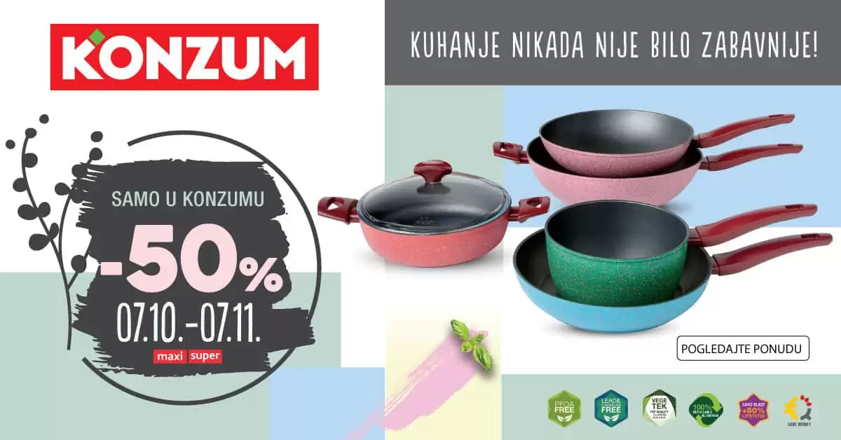 italijansko posudje super akcija u konzumu snizenje 50%
