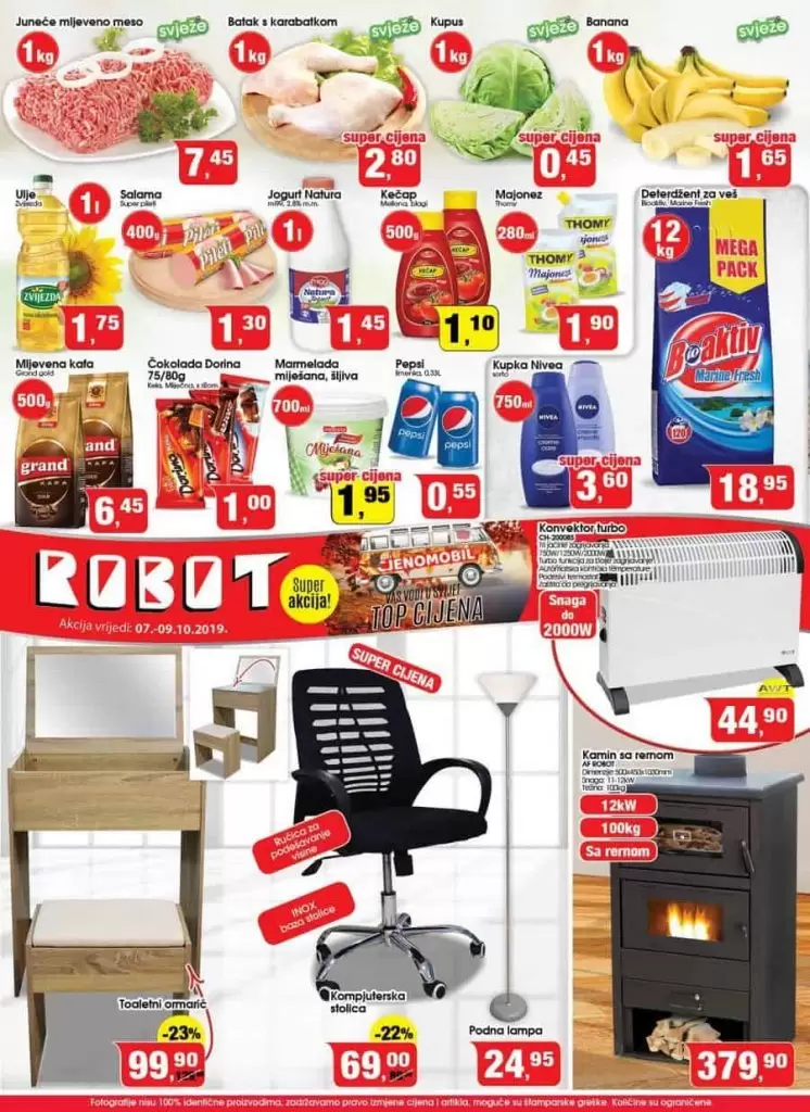 robot akcija za pocetak sedmice