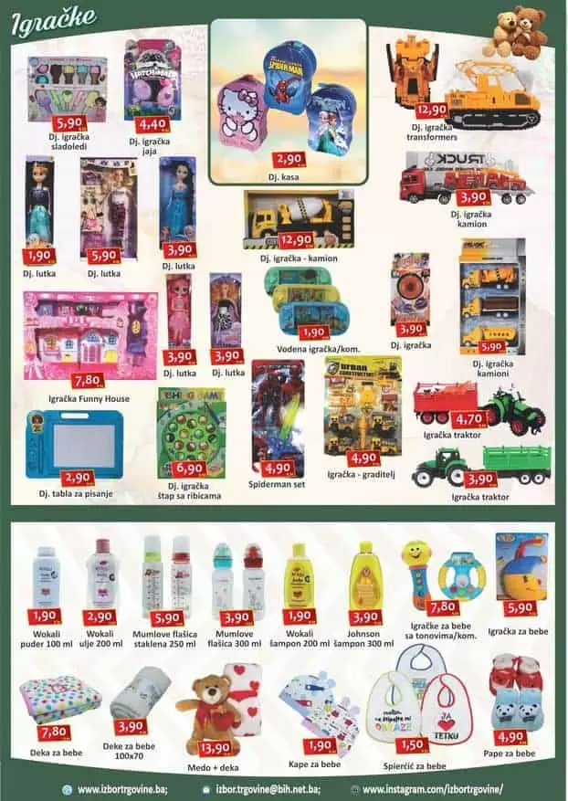 sniženje u izboru trgovine igracke