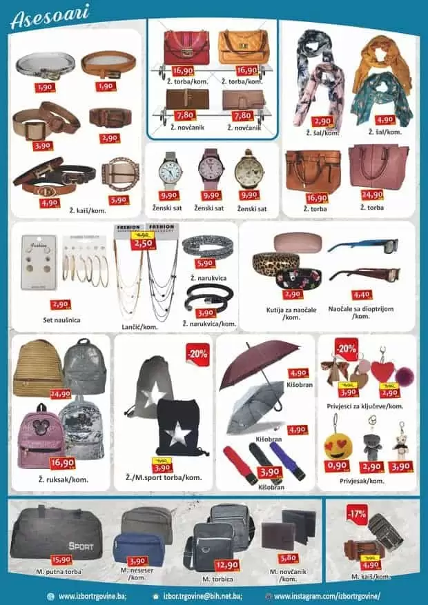 sniženje u izboru trgovine nakit sat oglica