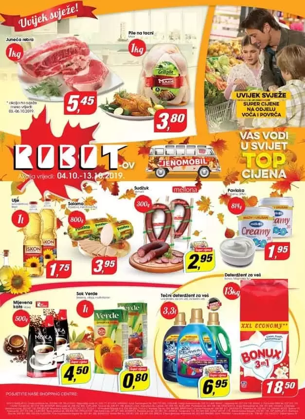 Robotov cjenomobil TOP cijena prehrana