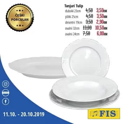 Fis akcija na ceski porculan set tanjira