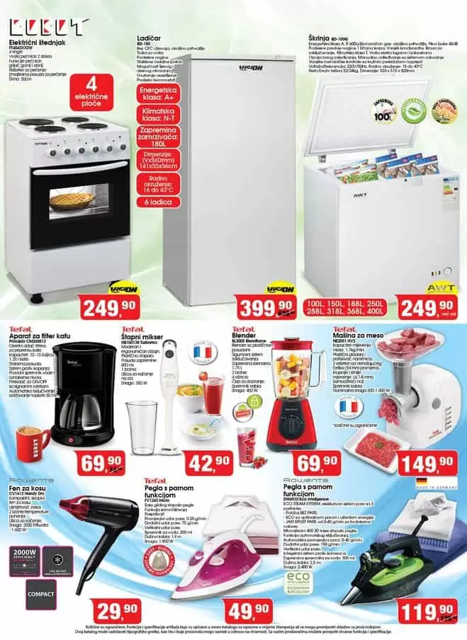 bijela i ugradbena tehnika na akciji