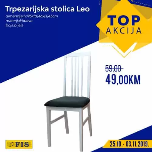 fis top akcija stolica trpezarijska na akciji.