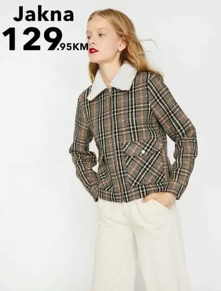zenska kolekcija koton karo jakna/