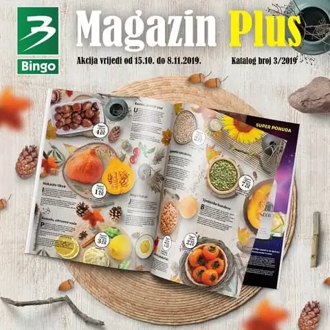 U novom Magazin Plus katalogu imate priliku da pronađete odlične savjete o zdravoj ishrani, namirnicama bogatim vitaminima za jačanje imunološkog sistema, tu su zanimljivosti o Japanskoj jabuci Kaki. Za sve Vas koji ste željno iščekivali novi Magazin Plus!?? I ovoga puta u periodu od 15. oktobra do 8. novembra željeli smo sa Vama podijeliti nove savjete, ideje, recepte i popuste. Katalog pregledajte.