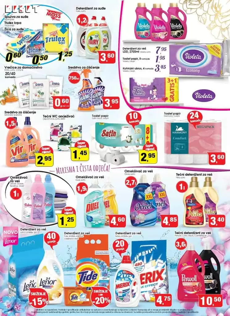 Violeta, tide, nila, perwoll