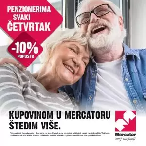 mercator daruje penzionerima svaki četvrtak 10%