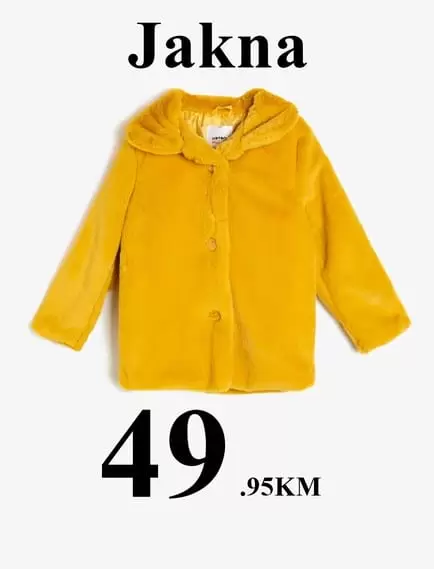 zenska kolekcija koton jakna zuta bundica