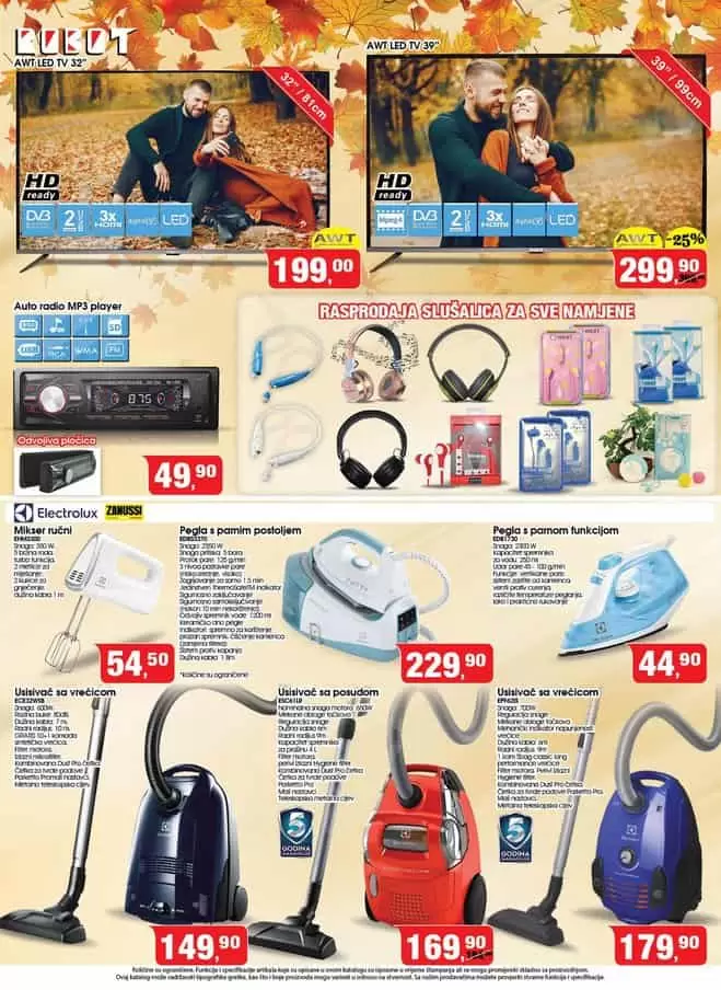 usisivac, pegla, snizenje i do 50%